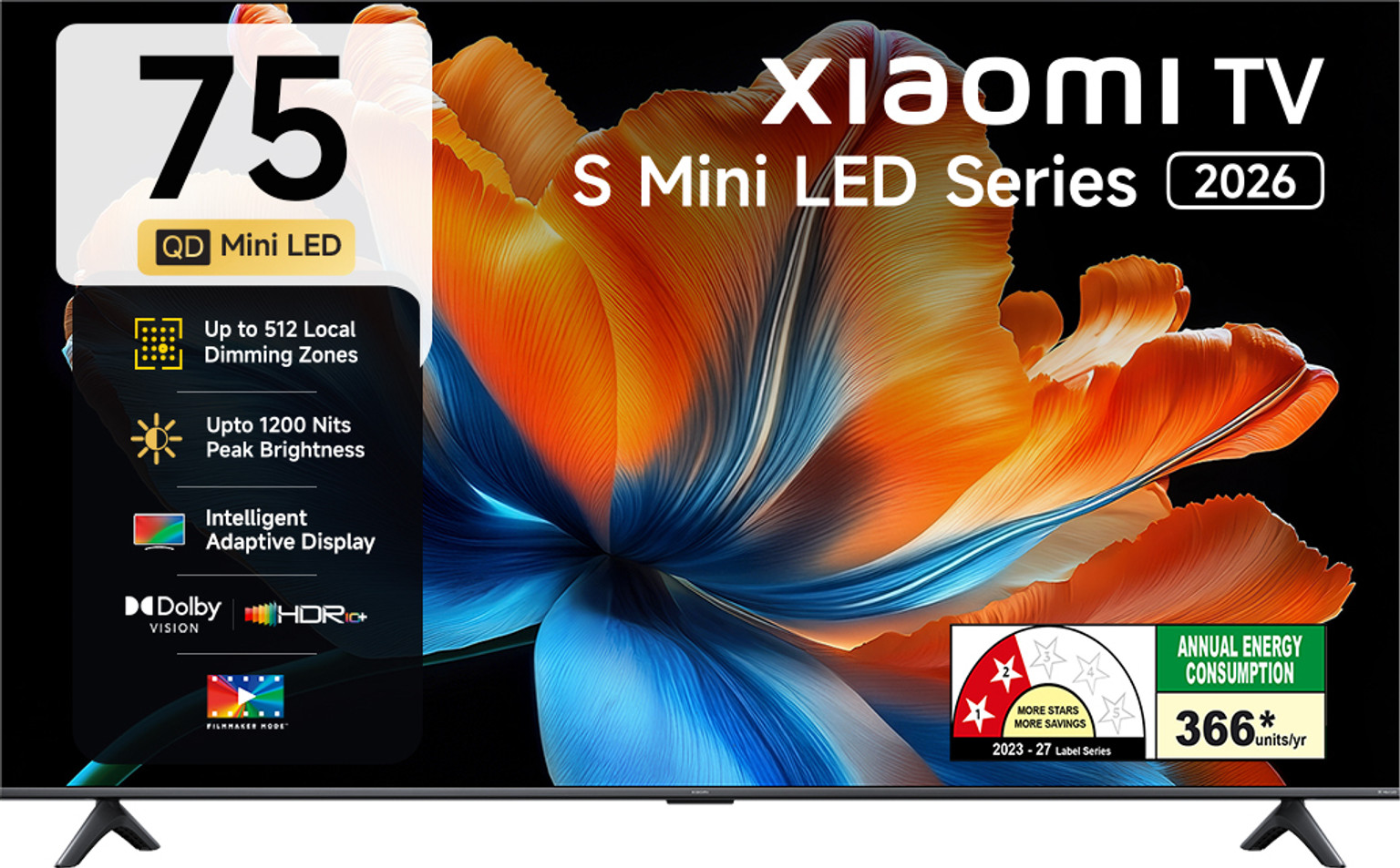 XIAOMI S Series 189.23 cm (75 inch) Ultra HD (4K) 